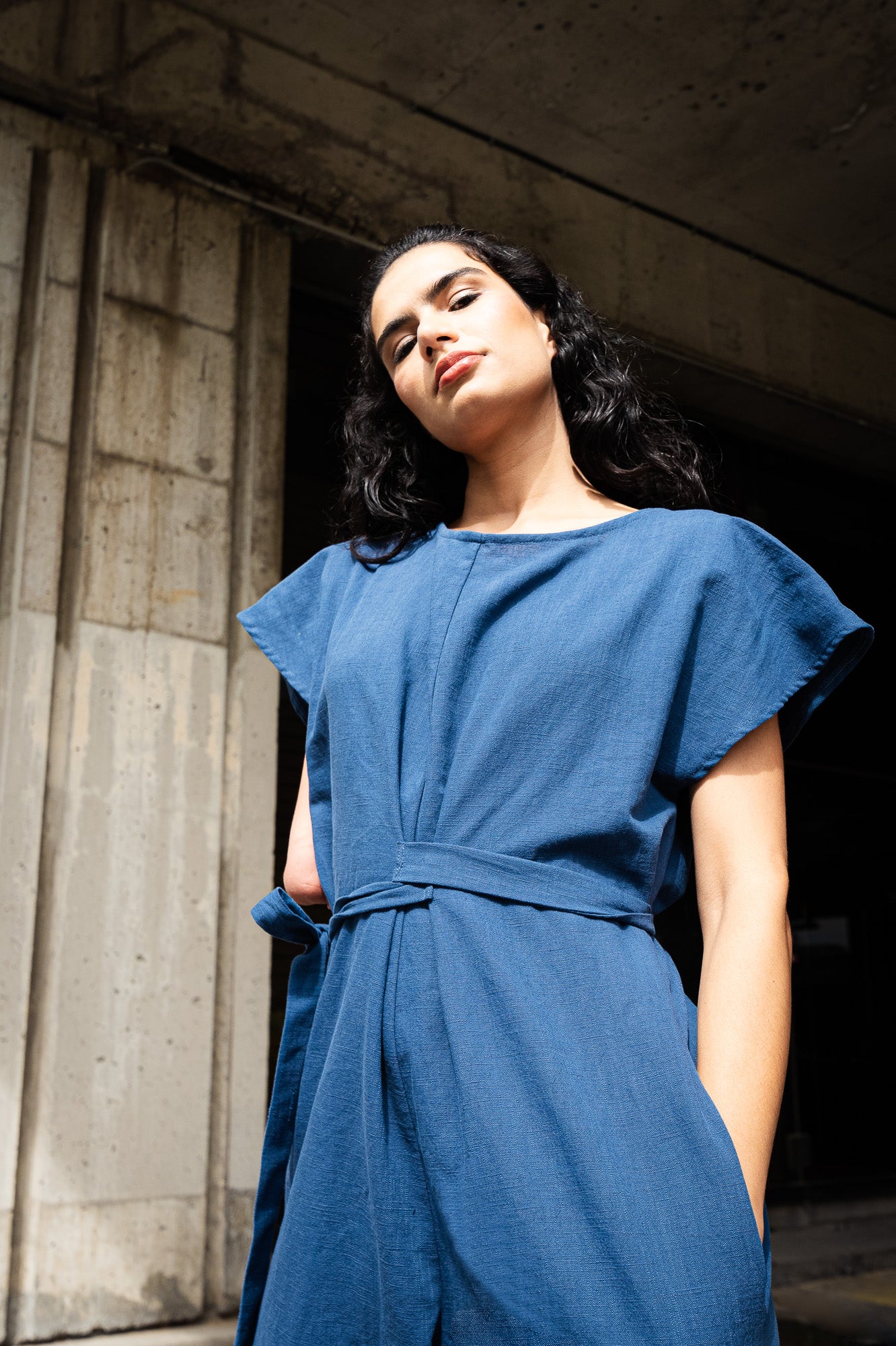 MOROCCO JUMPSUIT AZURE (Blue) | MAS Montréal