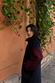 BABYLON MANTEAU INDIGO ET ROSEWOOD