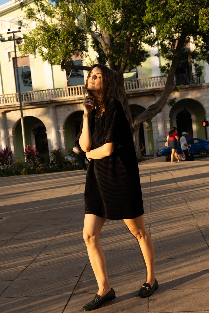 MYKONOS ROBE PEPPER VELOUR