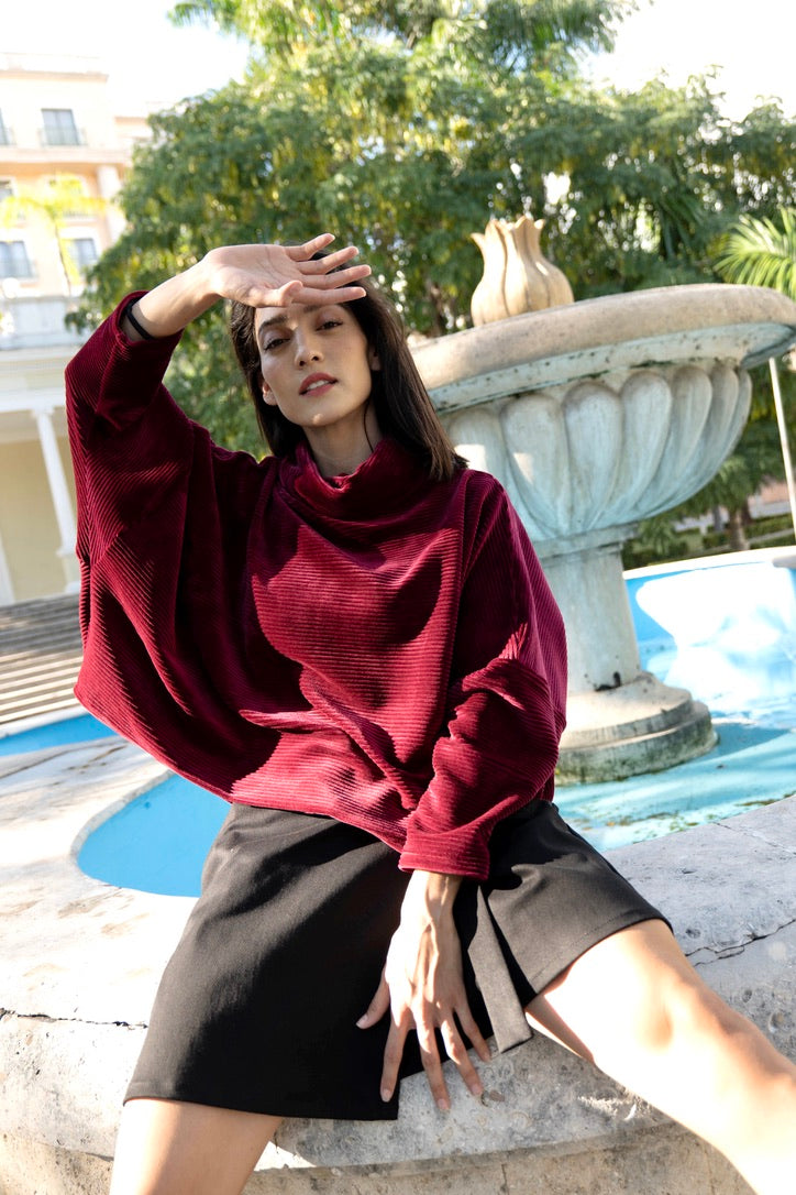 AMSTERDAM SWEATER ROSEWOOD