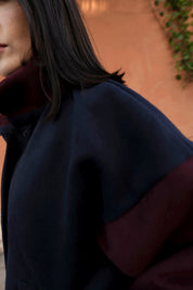 BABYLON MANTEAU INDIGO ET ROSEWOOD