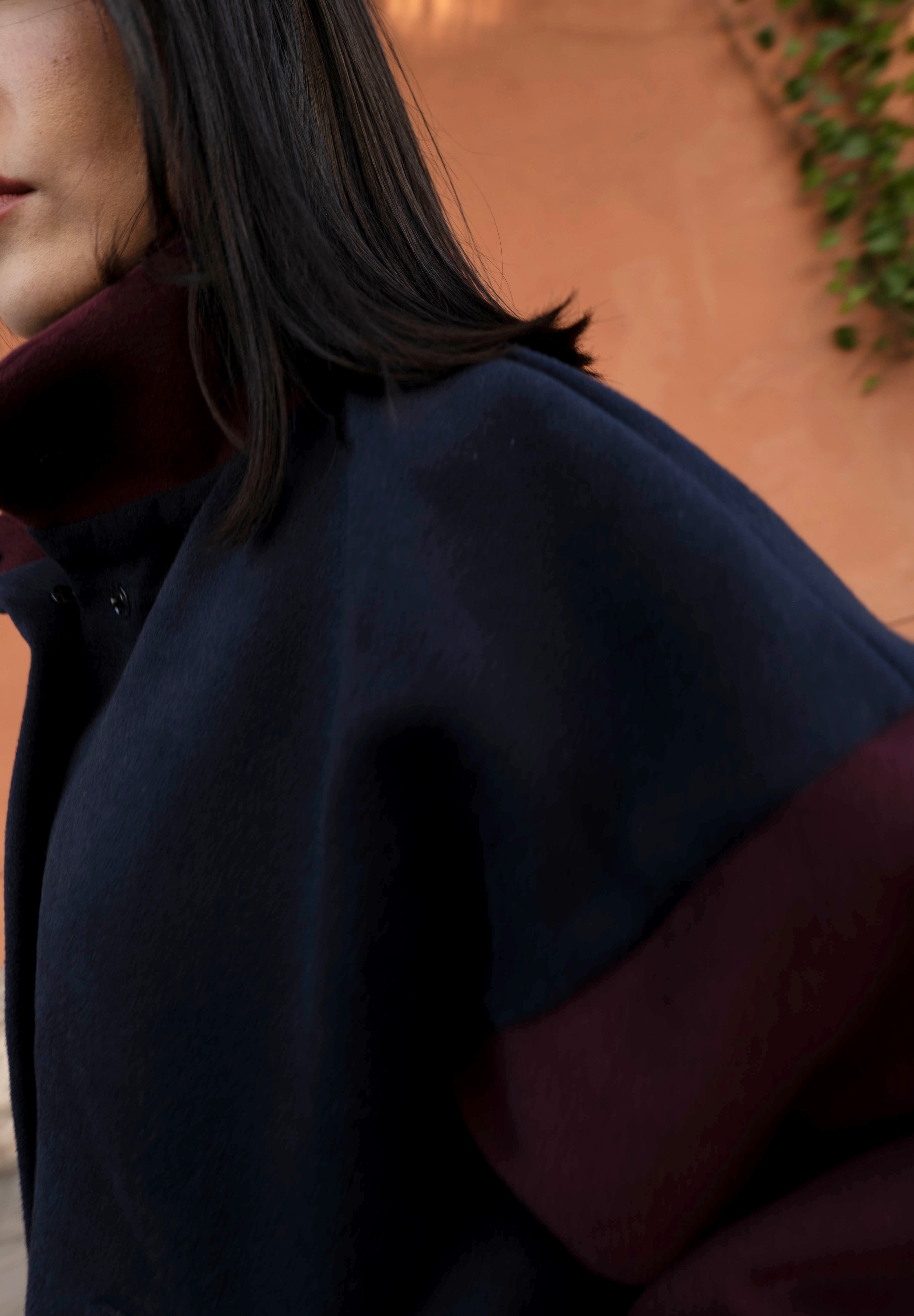 BABYLON MANTEAU INDIGO ET ROSEWOOD