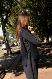 TUNIS SWEATER BLUEBERRY