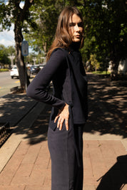 TUNIS SWEATER BLUEBERRY