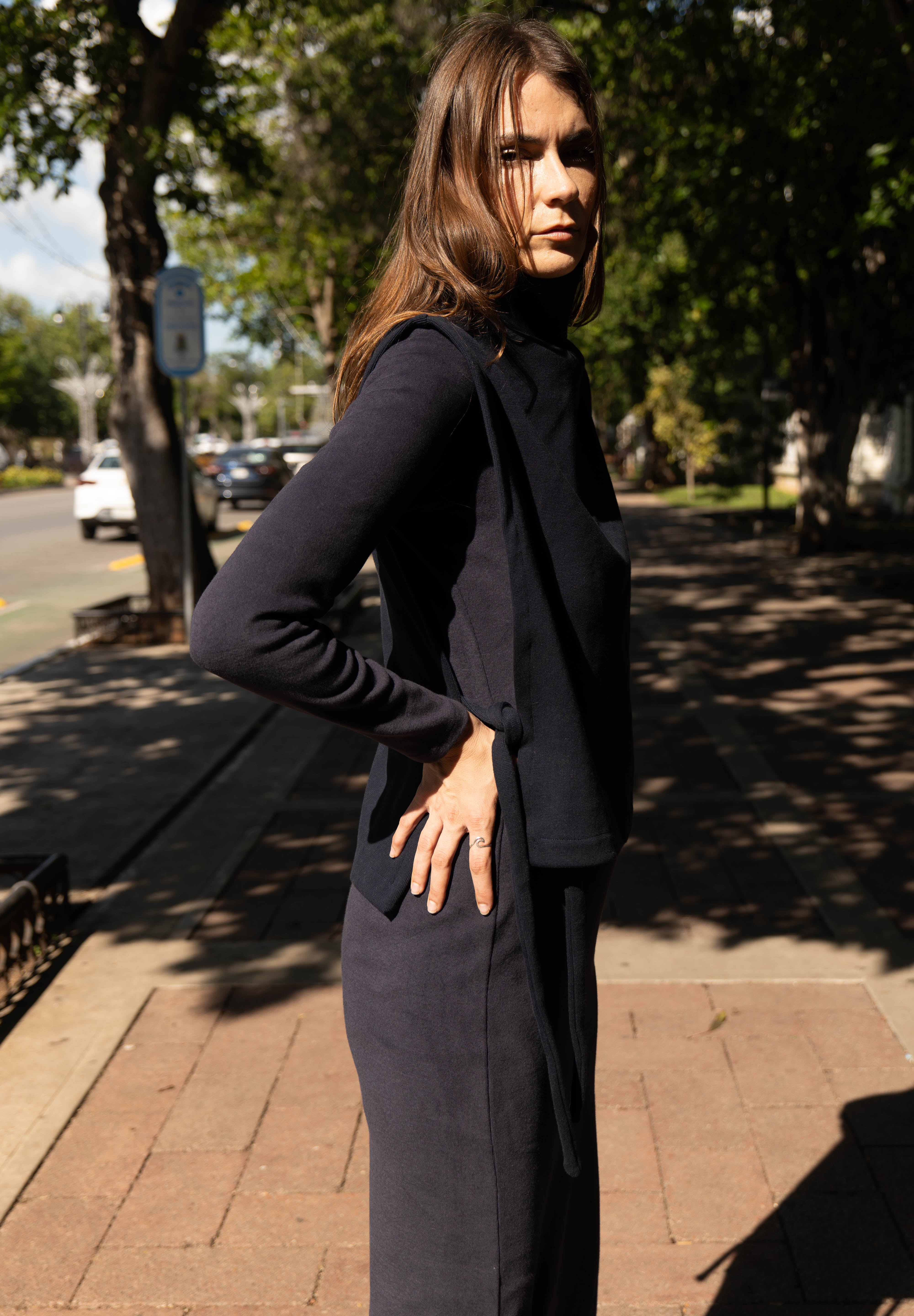 TUNIS SWEATER BLUEBERRY