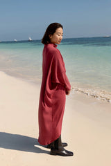 FRANKFURT DRESS CRANBERRY