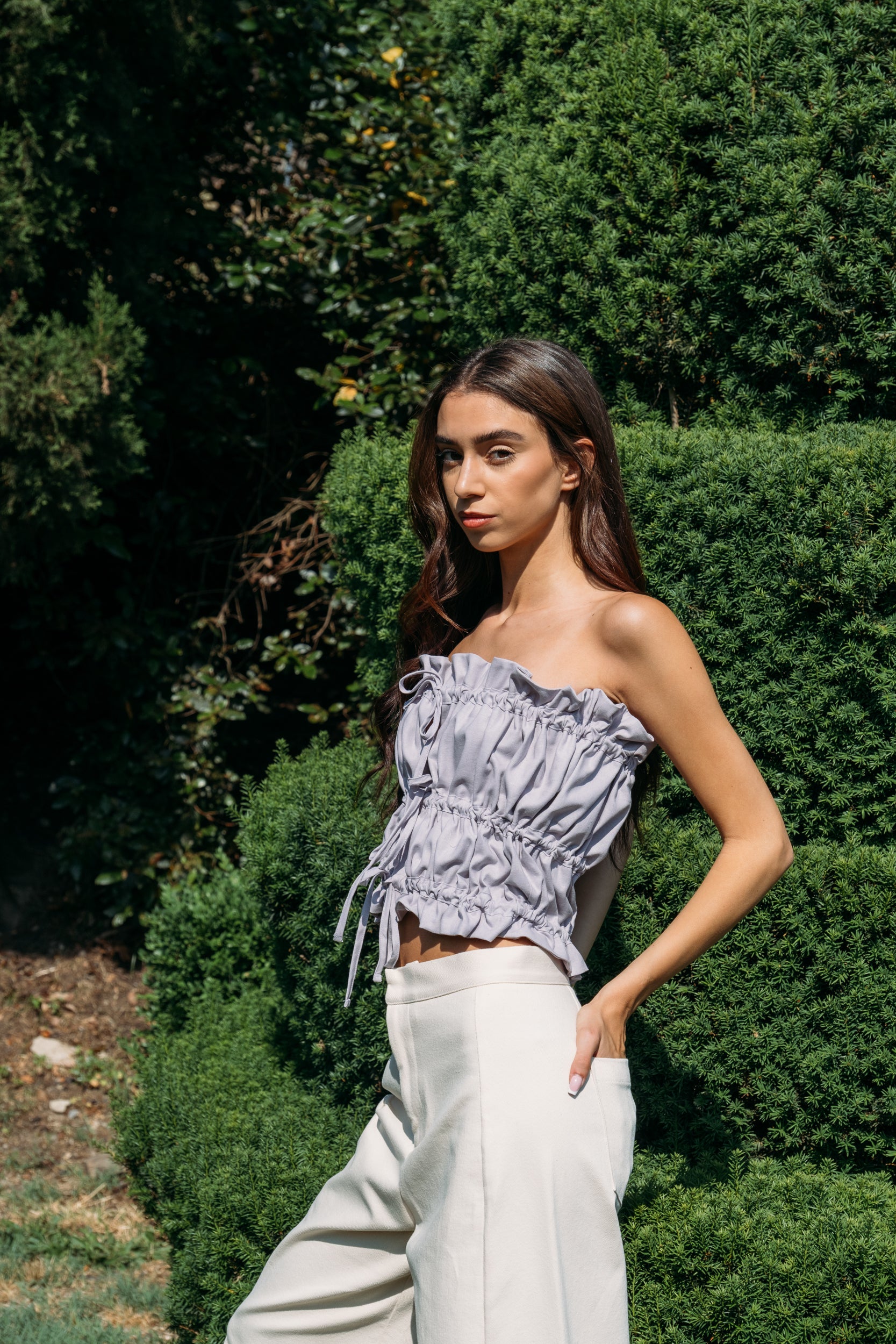 HAVANA TOP PERIWINKLE