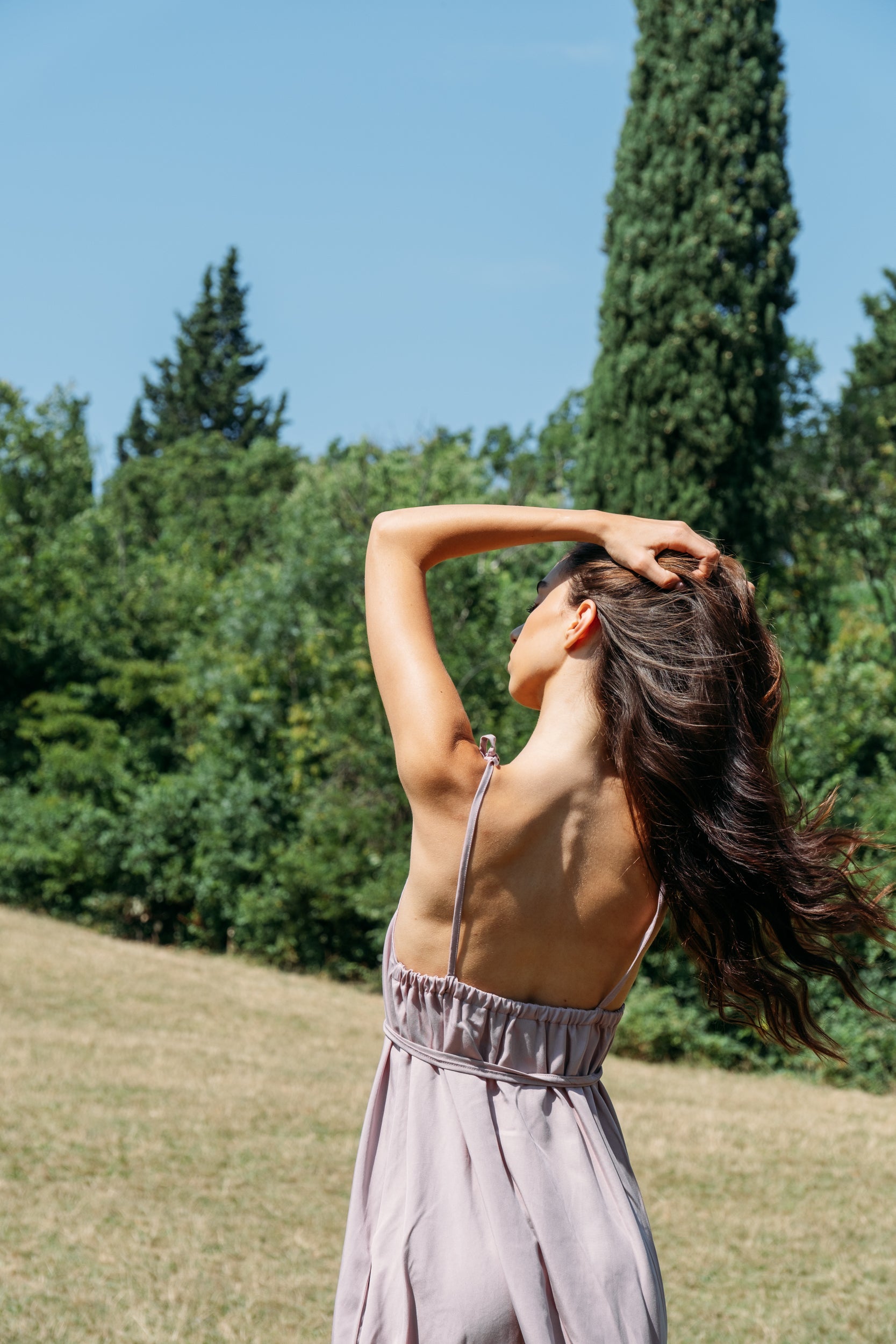 GENEVA DRESS RASPBERRY