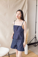Merlo Top - Indigo Denim