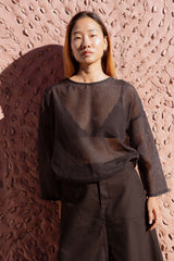 Arden Blouse - Square Carbon