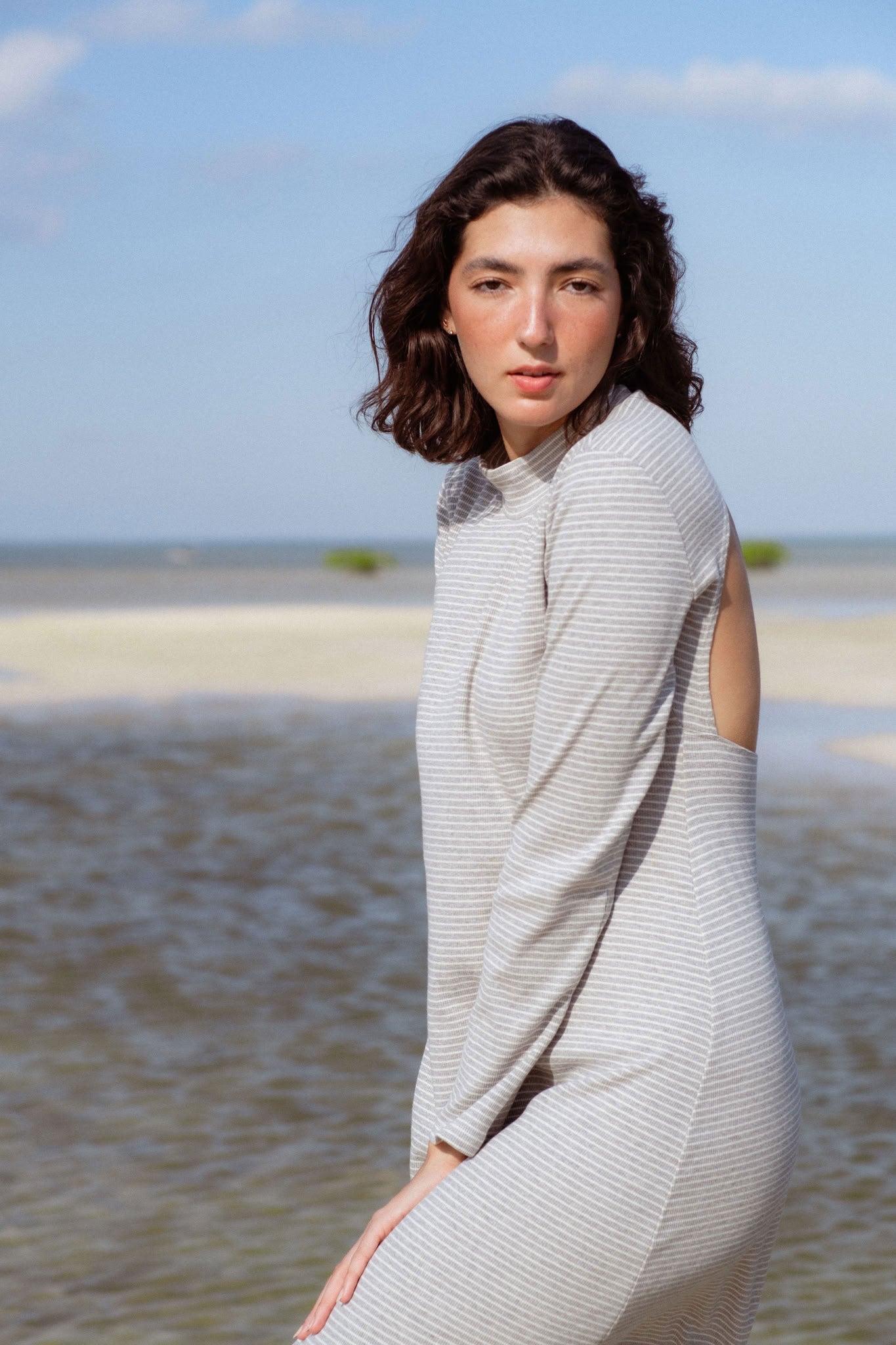 Tuscany Dress - Pebble