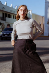 San Marcos Skirt - Carbon Denim