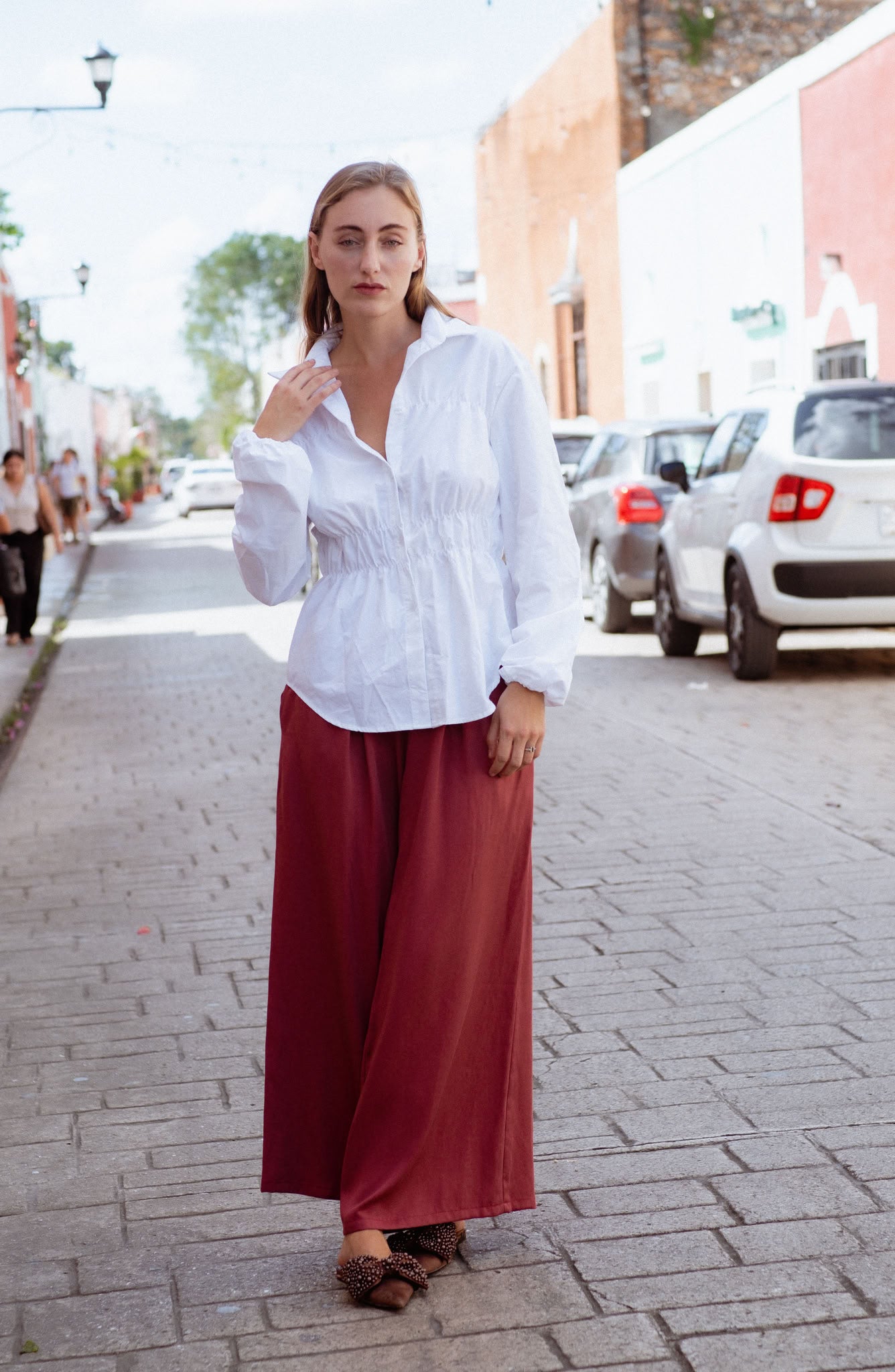 Galway Blouse - Chalk