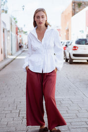 Galway Blouse - Chalk