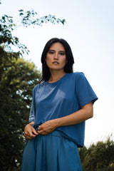 SANTIAGO T-SHIRT AZURE