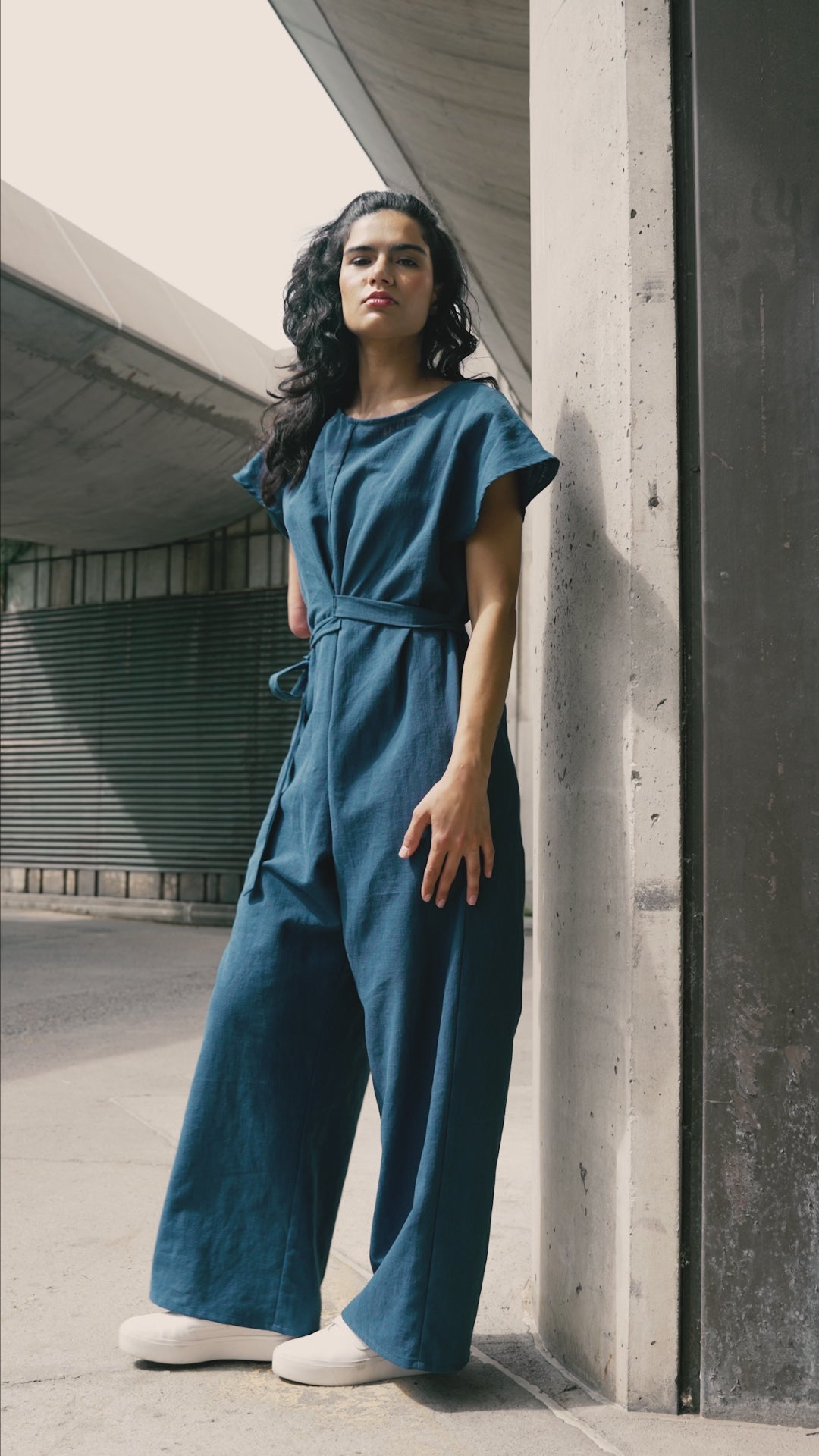 MOROCCO JUMPSUIT AZURE (Blue) | MAS Montréal